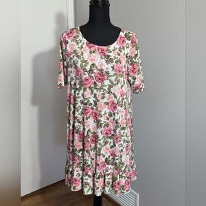Agnes and Dora,LG, short sleeve,roses dress